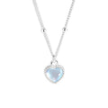 Japan-Korea Style Loving-Heart Gradient Color Pendant Necklace For Women