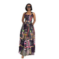 Womens Loose-fitting Dress With A Wide Skirt Hem