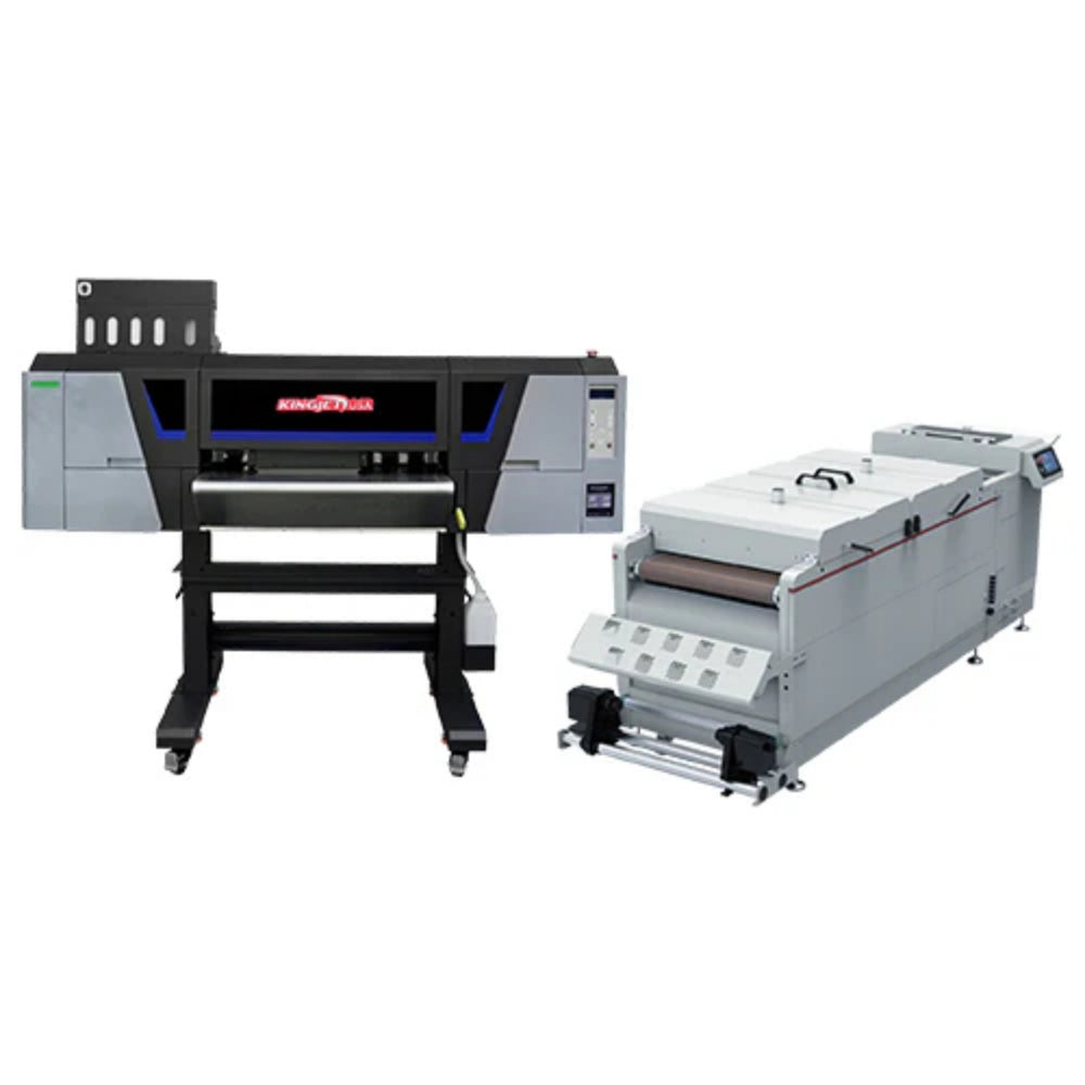 Used-KINGJET KJ-605 - 5 4 Head 60cm 24inch Industrial DTF Printer Direct-To-Film DTF Heat Transfer Printer