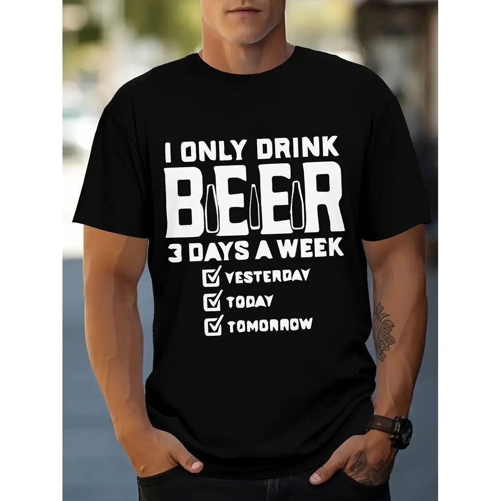 Exercise Casual Men's Clothes Cartoon Anime Round Neck T-shirt