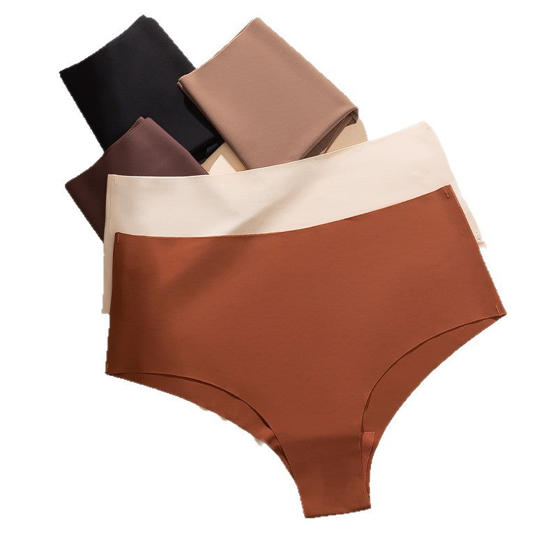 Women's Solid-Colored Breathable Seamless Ice Silk Underwear