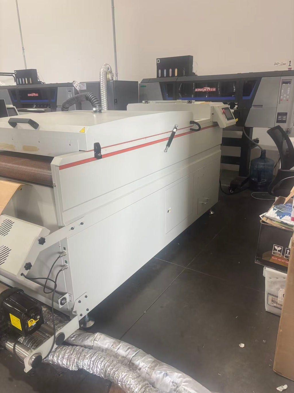 Used-KINGJET KJ-605 - 5 4 Head 60cm 24inch Industrial DTF Printer Direct-To-Film DTF Heat Transfer Printer