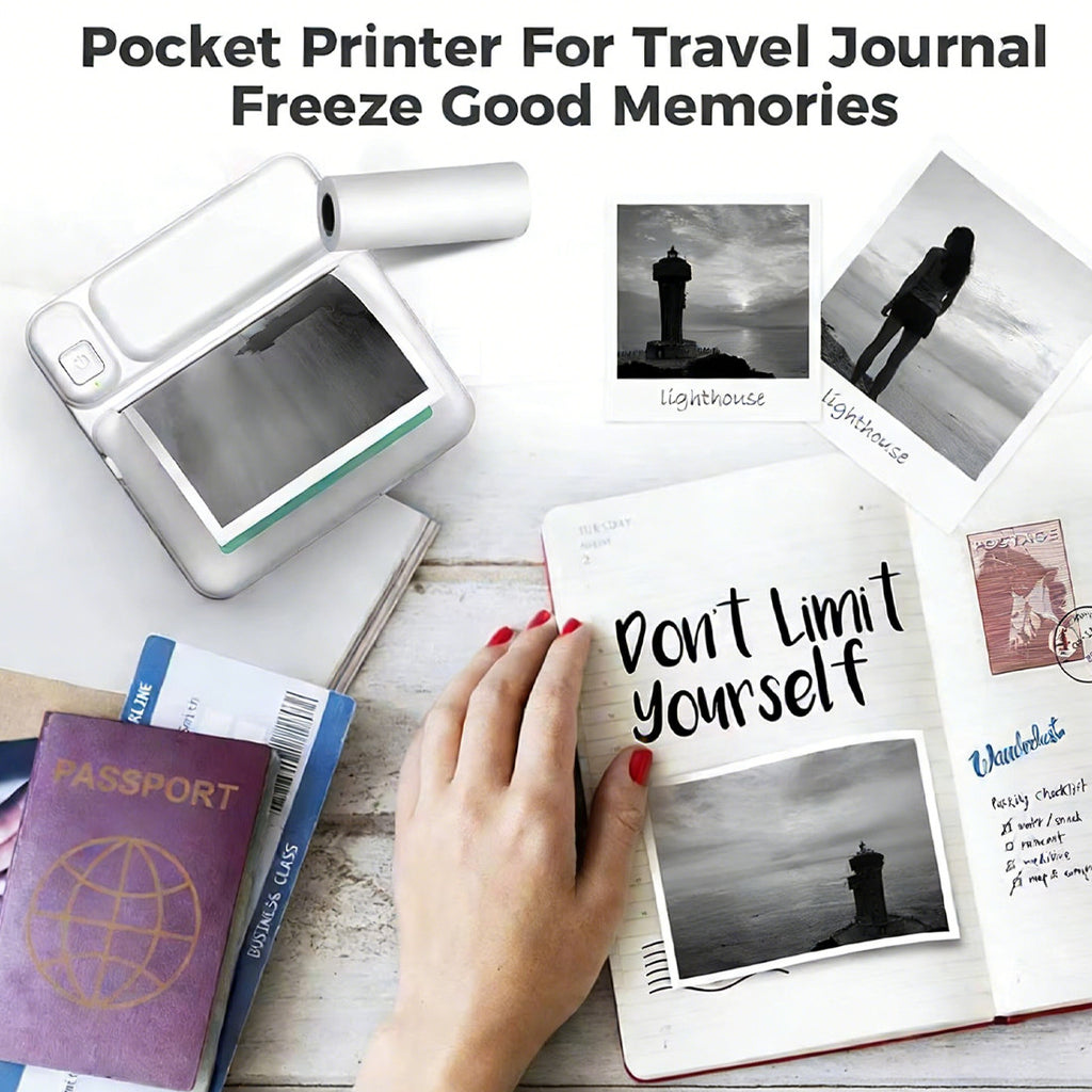 Mini Thermal Printer Pocket Bluetooth Mobile Phone Photos Label Printing Machine