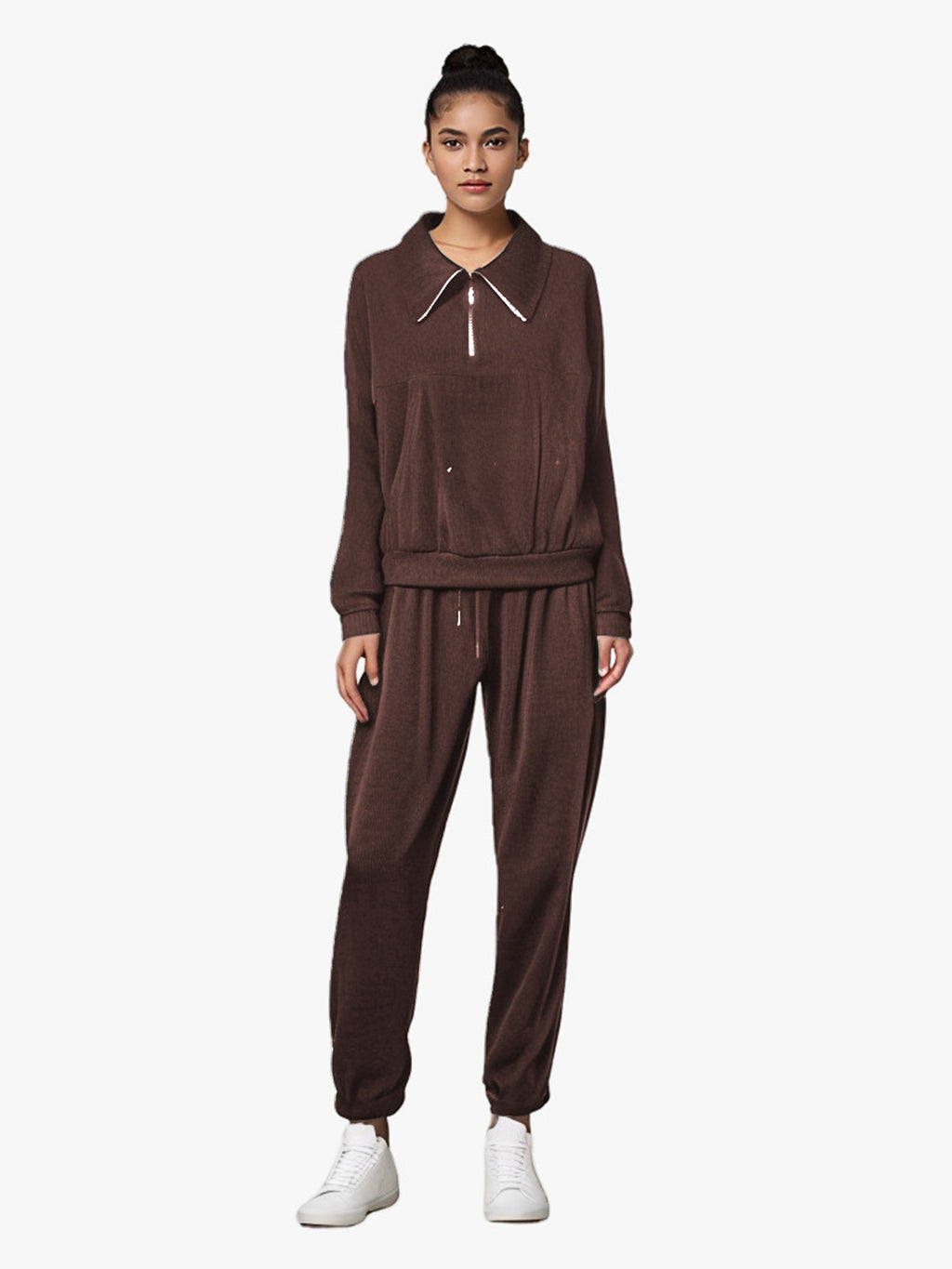 Women's Solid Color Long Sleeved Suit