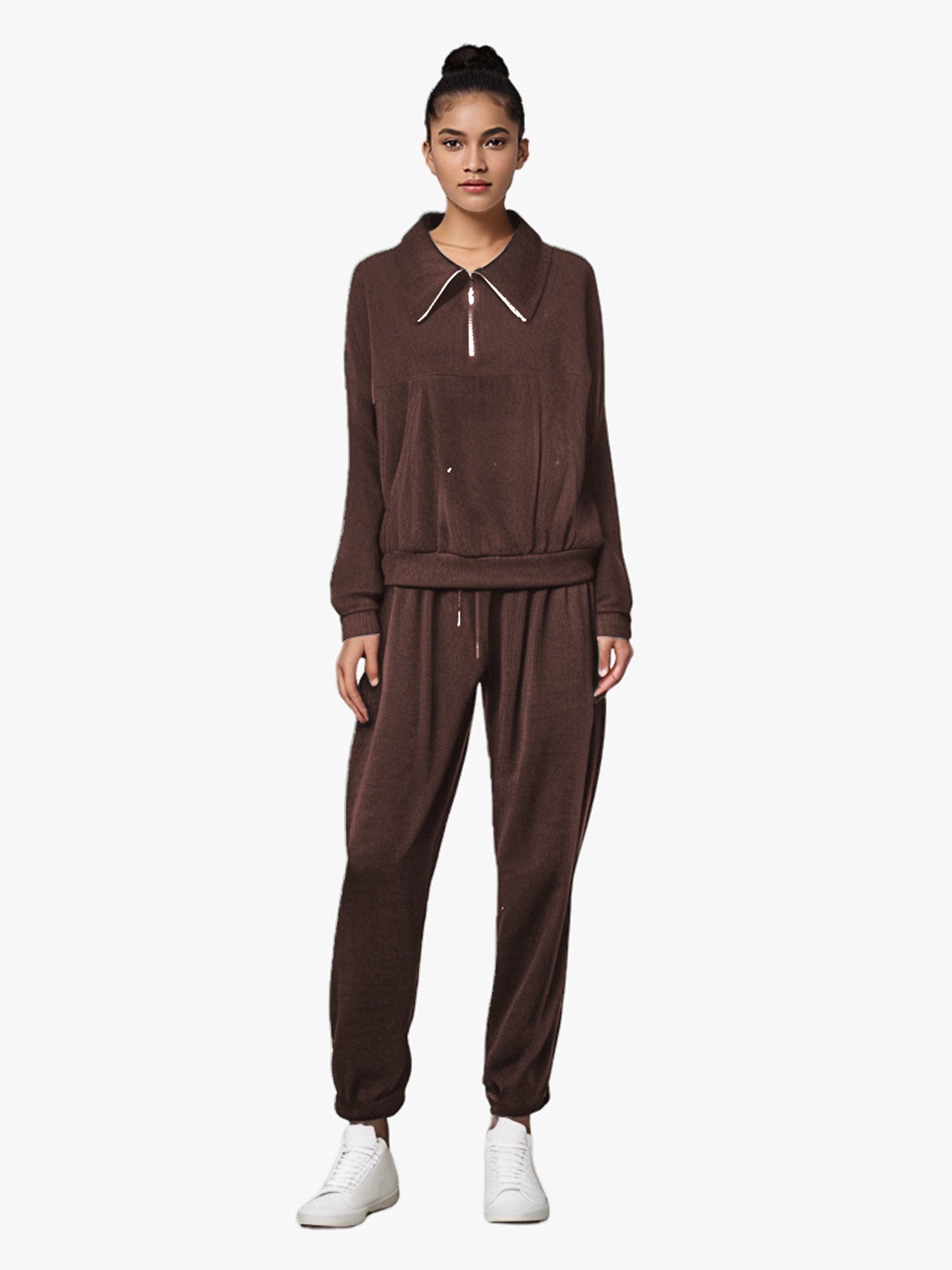 Women's Solid Color Long Sleeved Suit